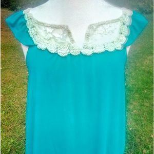 VINTAGE COOLWEAR FLUTTER SLEEVE TOP